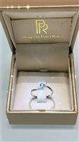 Ring Roberta Piscettaro Gioielleria Woman in White Gold Acquamarina 0.36 Ct ANACQ036 - ANACQ036
